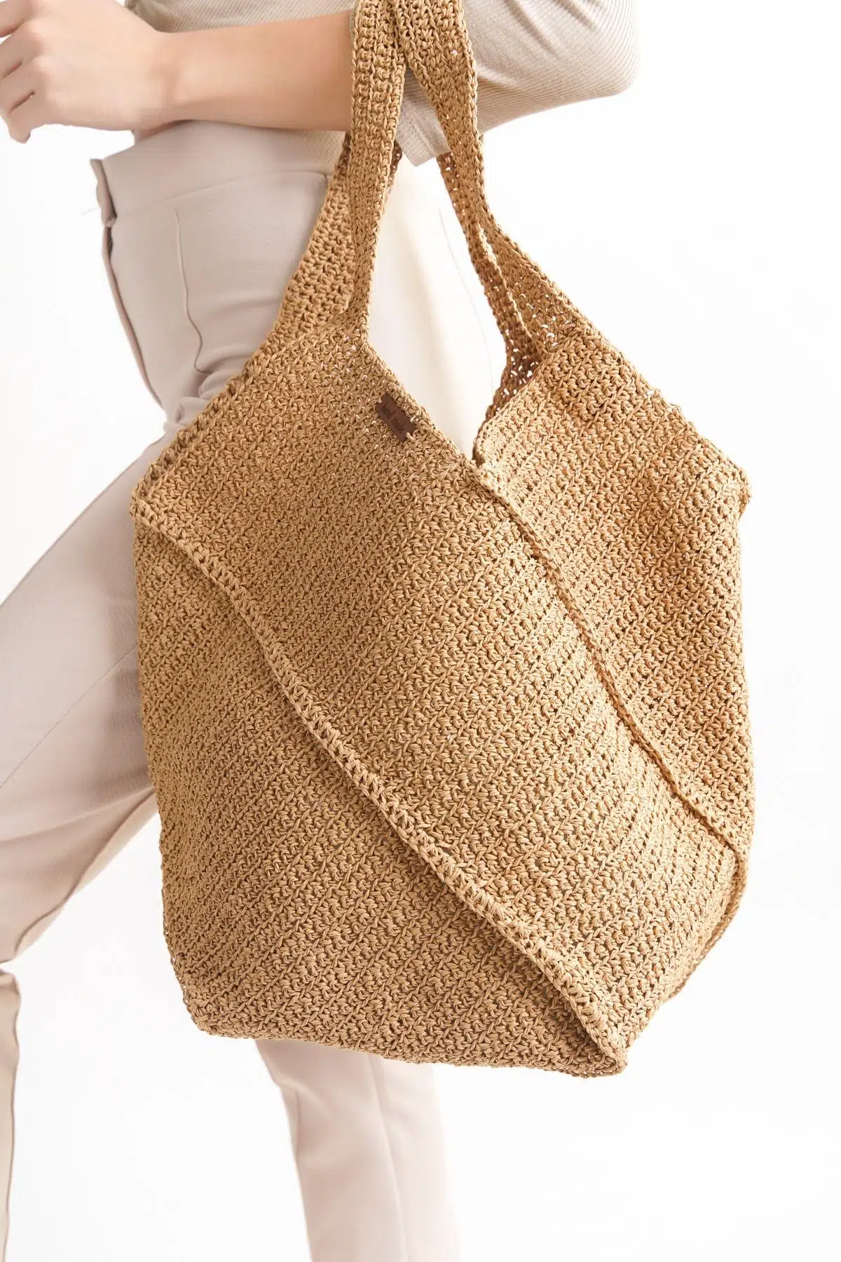 0101 Vizon Tamamen El Örgüsü Omuz Çantası