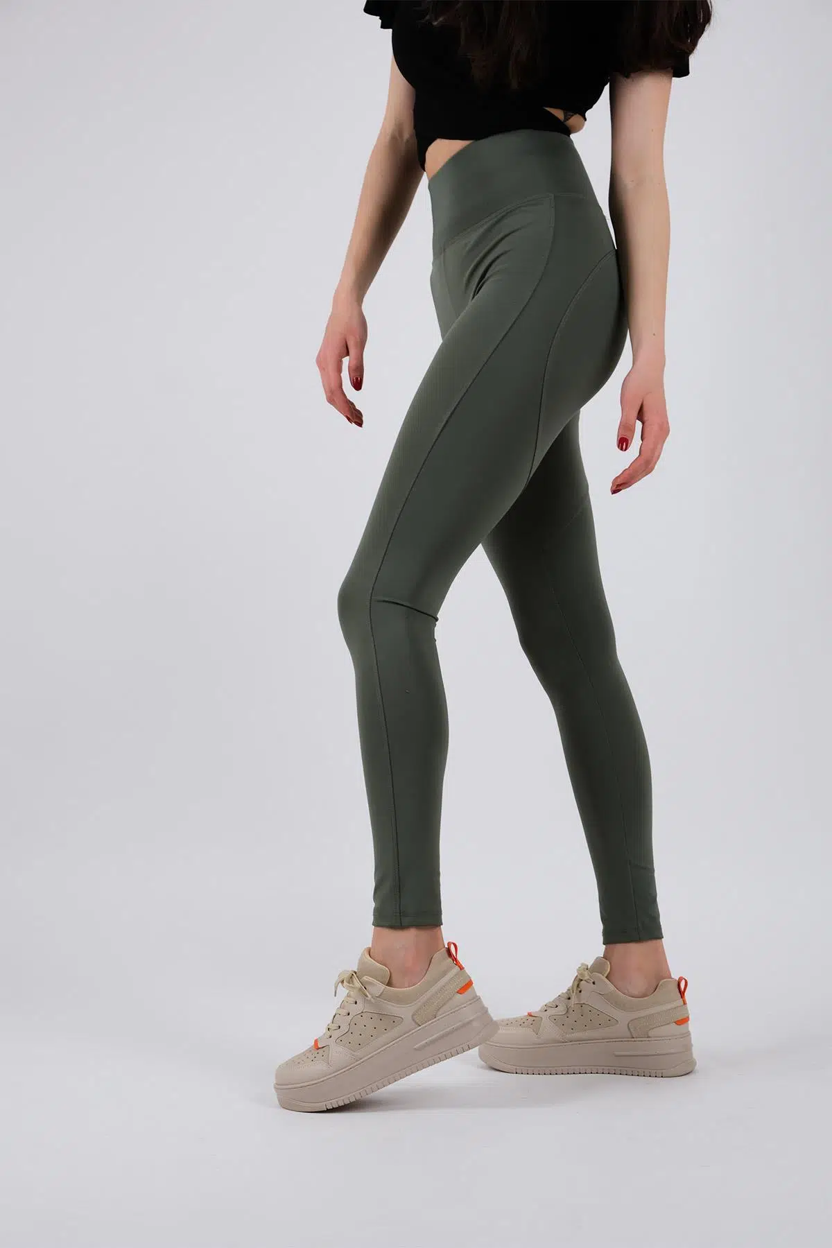 Ten Rengi Delikli Kalın Tabanlı Sneaker Günlük Spor Ayakkabı - Zeno