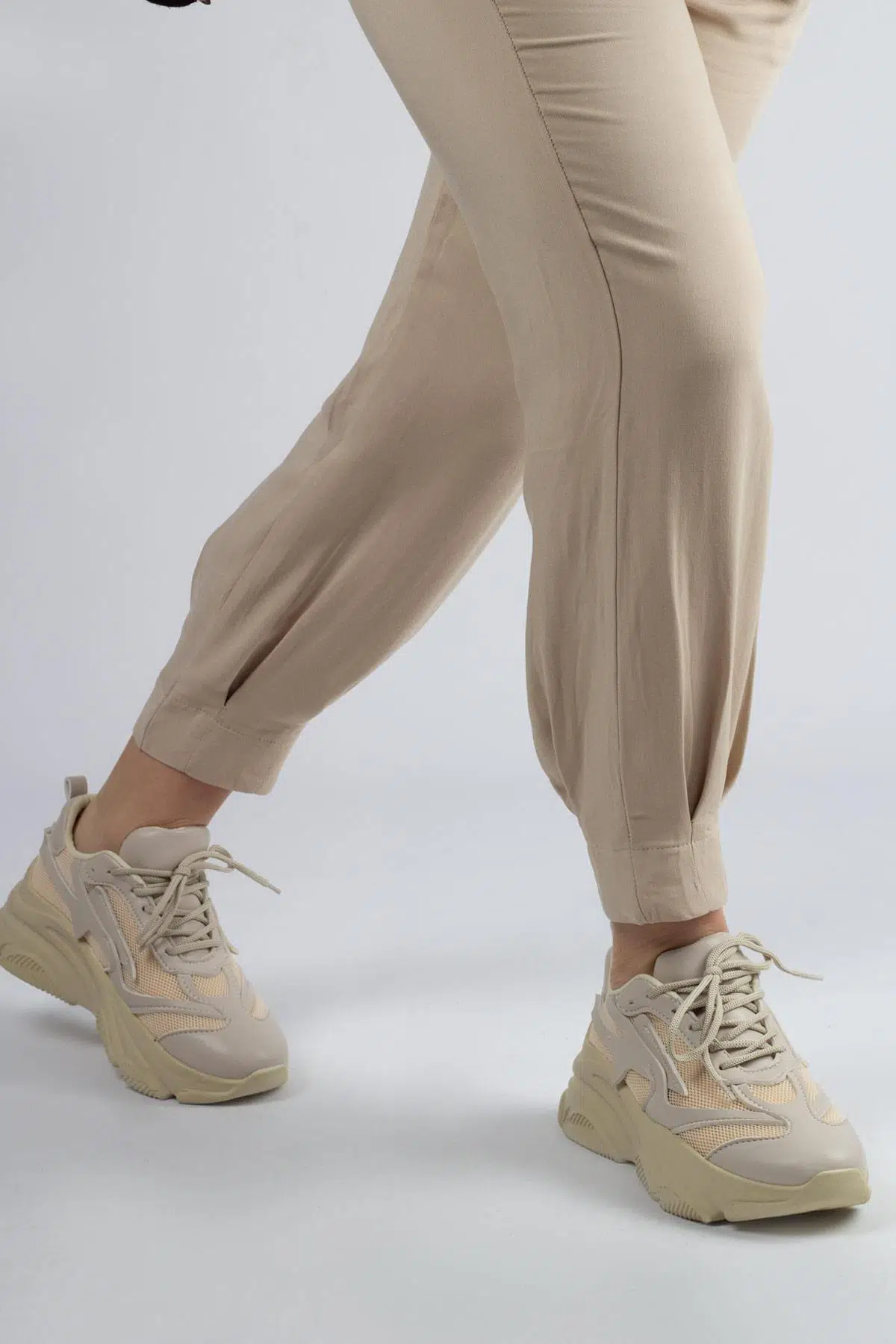 Ten Rengi Kalın Tabanlı Sneaker Günlük Spor Ayakkabı - Mashi